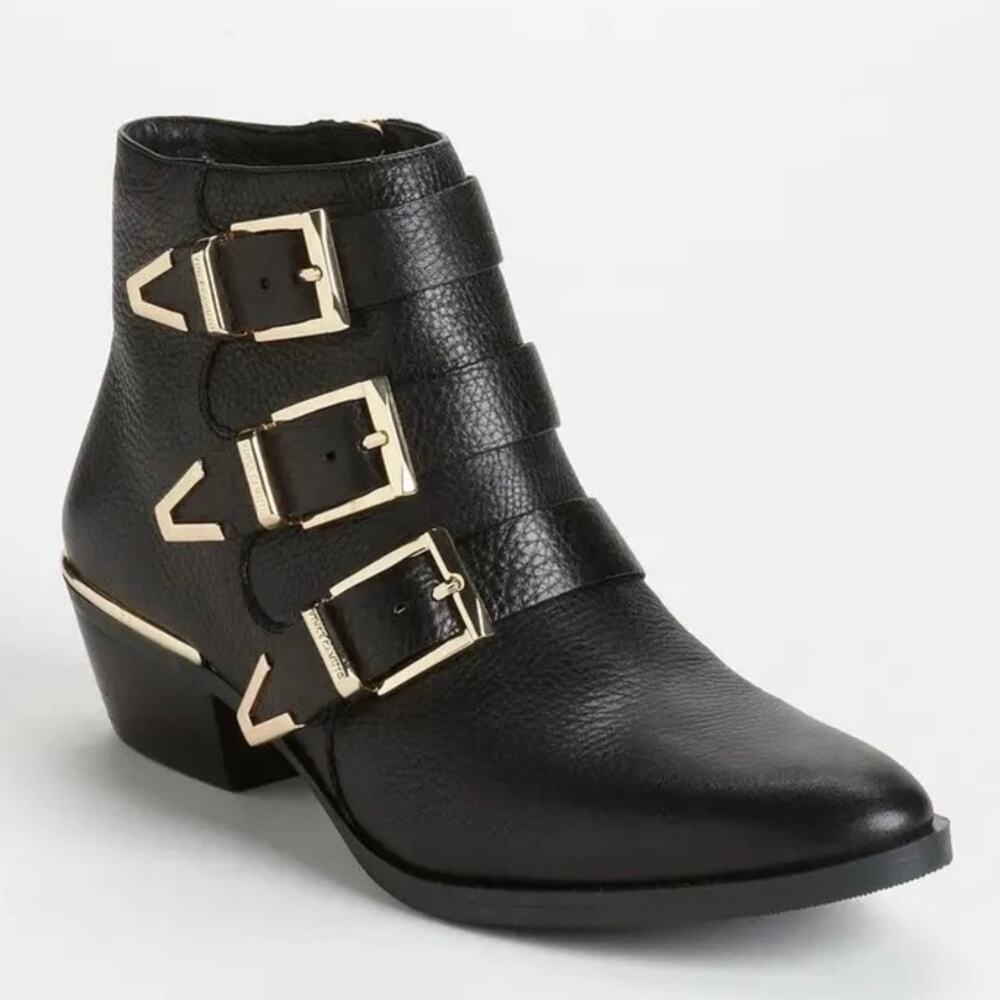 Vince Camuto Tipper Belted Buckle Western Bootie 9